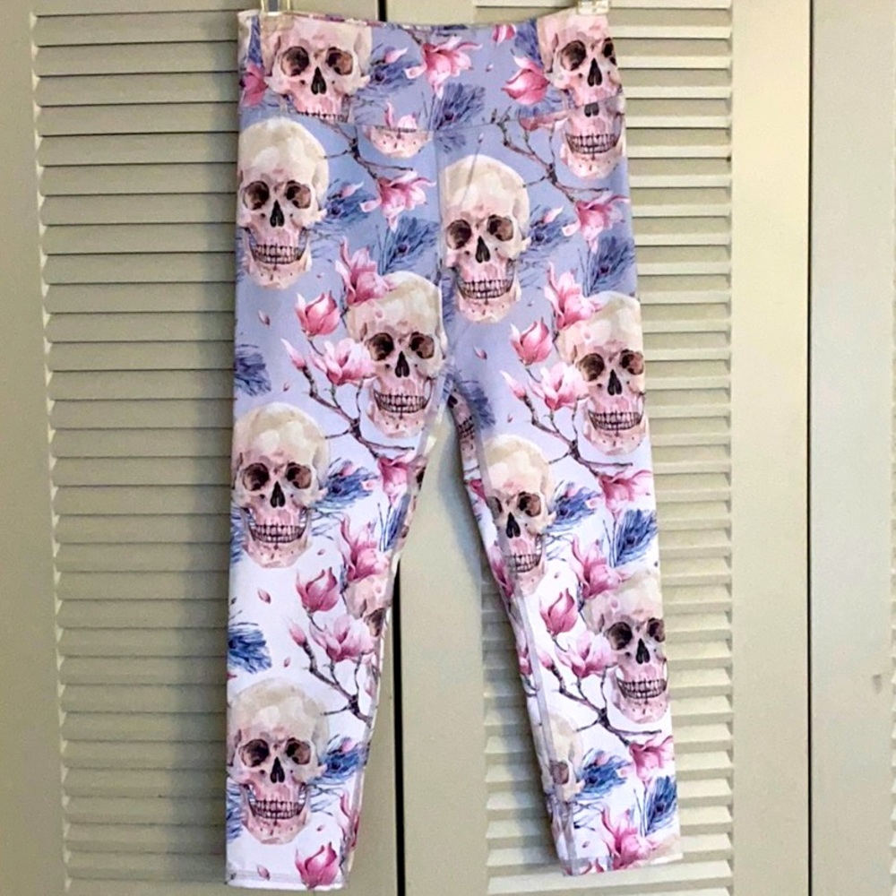 Evolution and Creation Skull Leggings/Yoga Pants